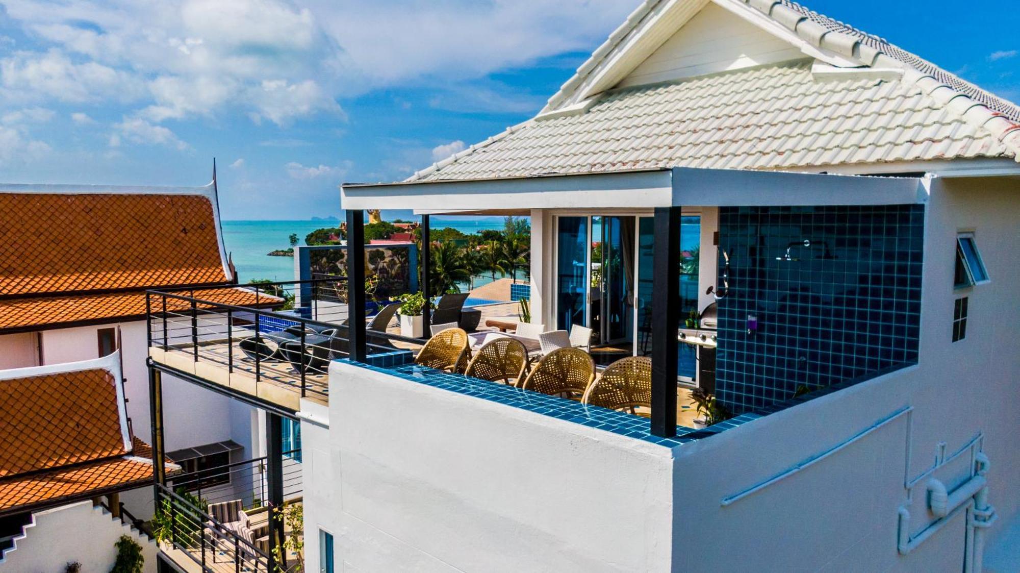 Celebrity Ocean View Villa Samui Bang Rak Beach  Exterior foto